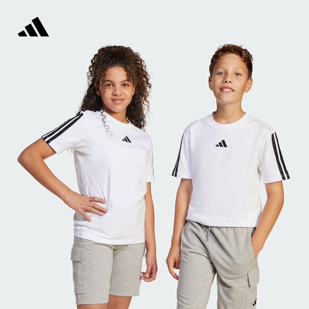 儿童休闲上衣短袖T恤男大童夏季adidas阿迪达斯官方轻运动JD6488