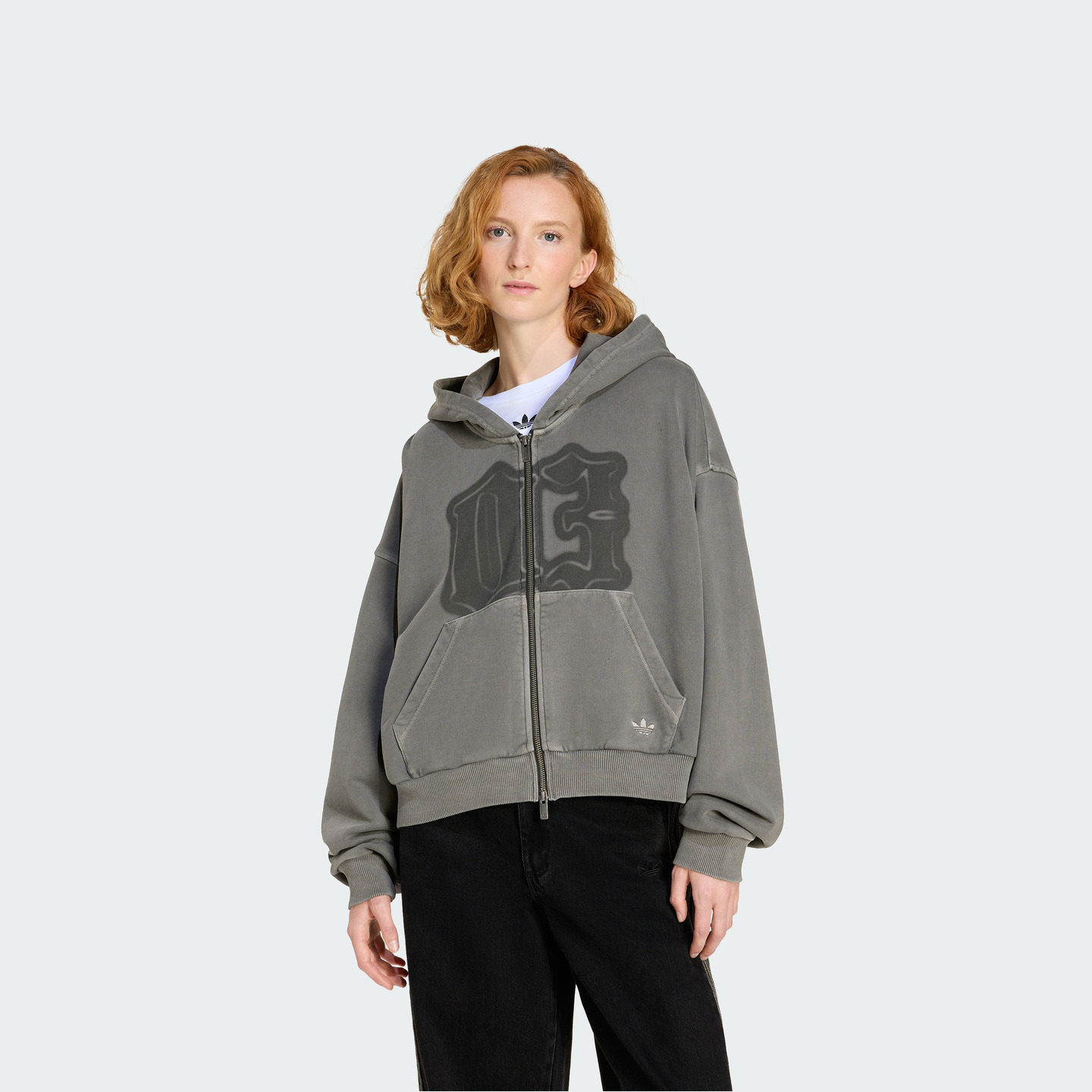 阿迪达斯三叶草女子连帽夹克外套