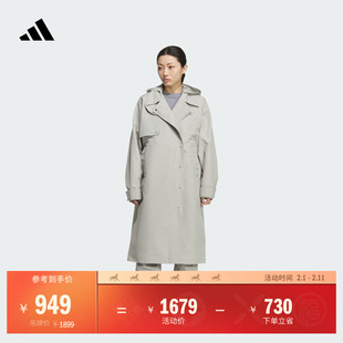 FOS系列休闲连帽机能夹克外套女装秋冬adidas阿迪达斯轻运动