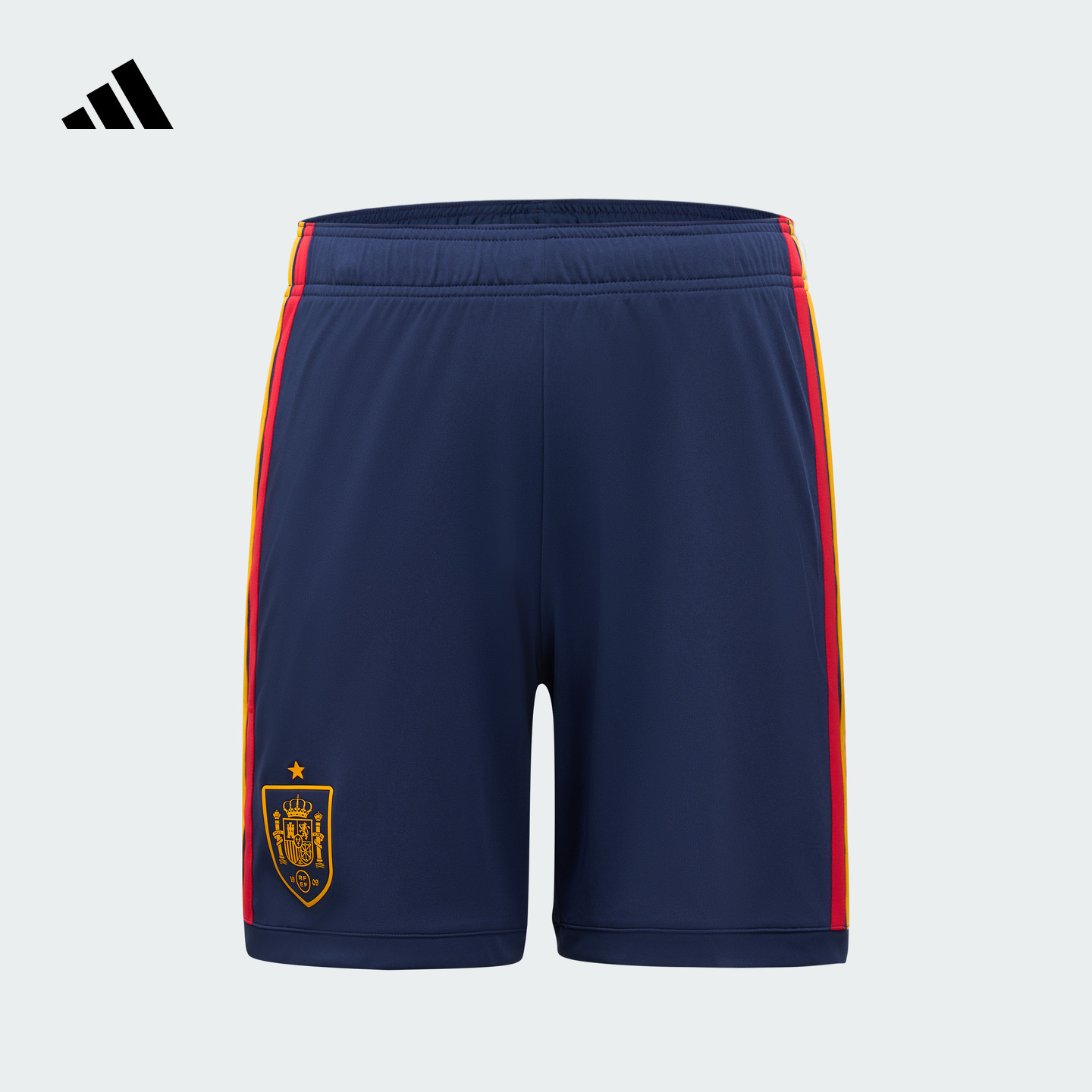阿迪达斯西班牙队主场球迷版短裤