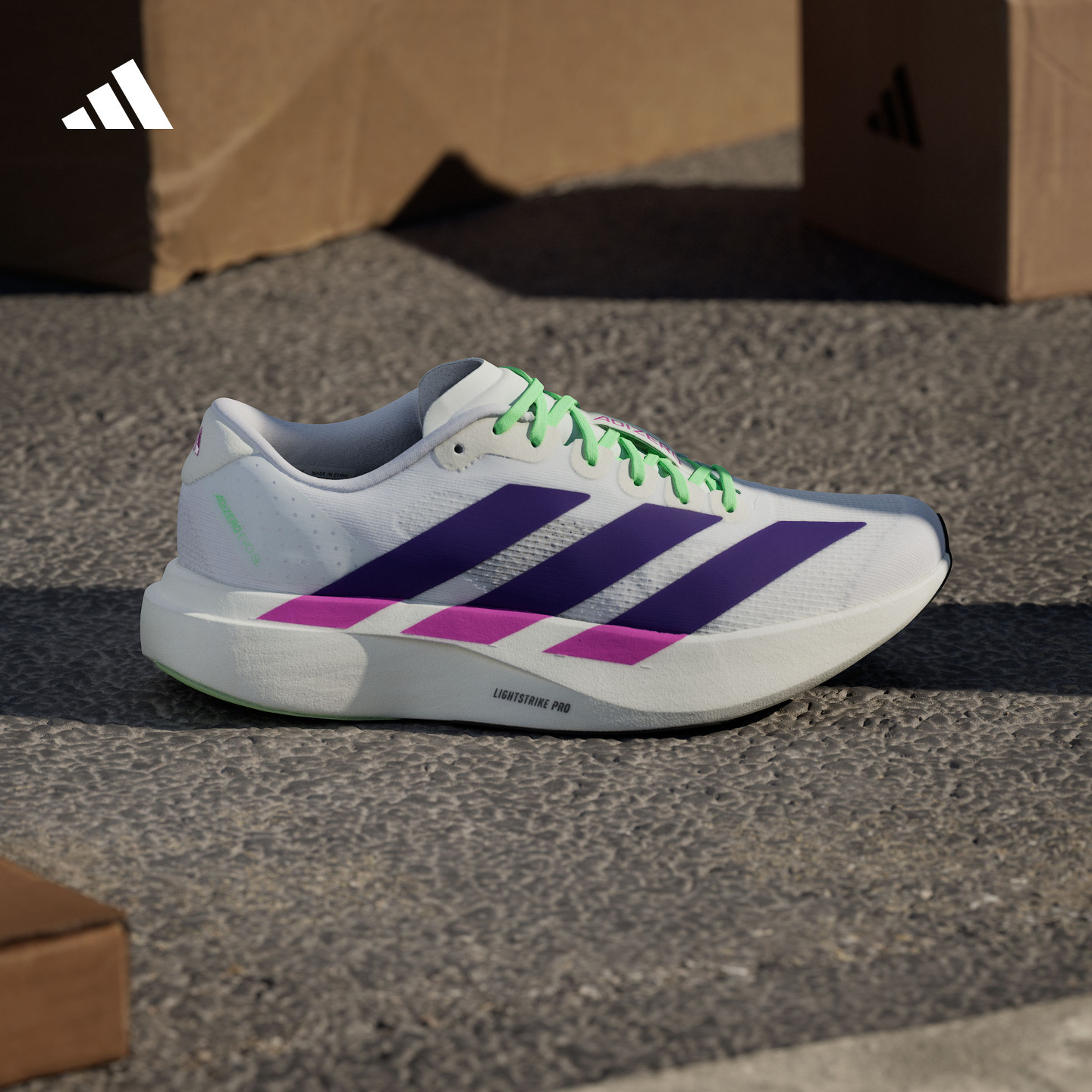 adizero Evo SL竞速美学超轻马拉松跑鞋男女adidas阿迪达斯