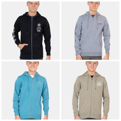 秋冬男童棉拉绒欧美拉链连帽卫衣