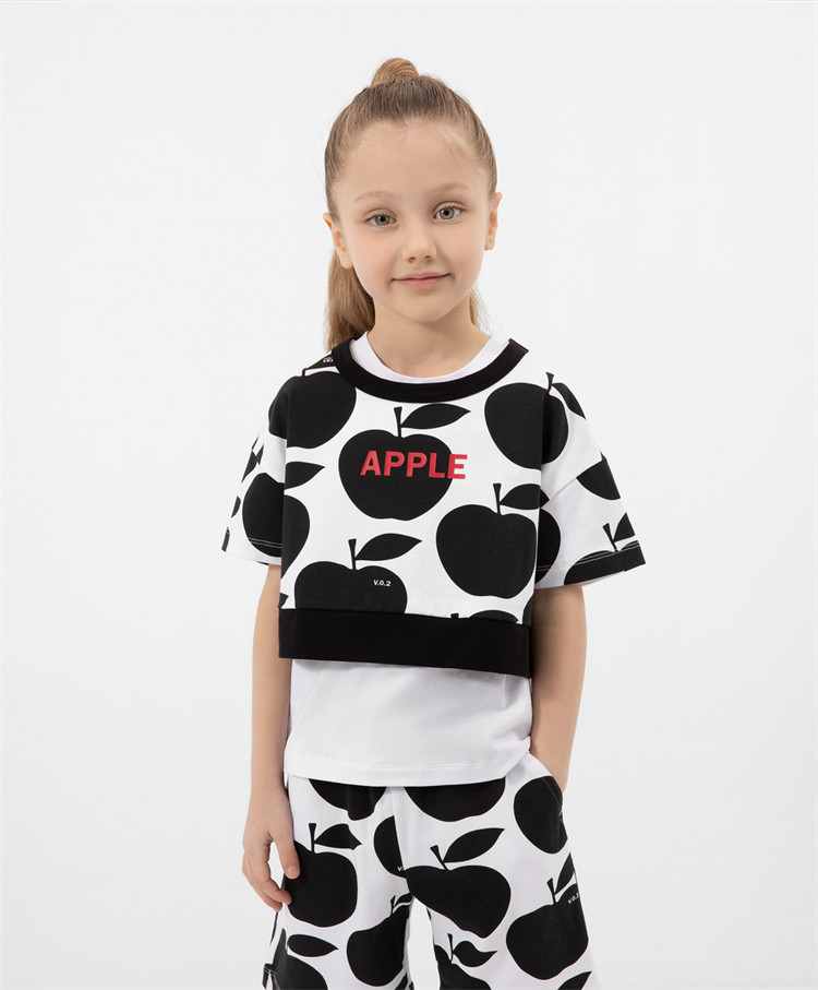 圆领欧美短袖混搭T恤背心纯棉