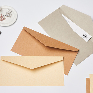高档邀请函圣诞节留言信封明信片用 简约西式 纯色信封送封口贴