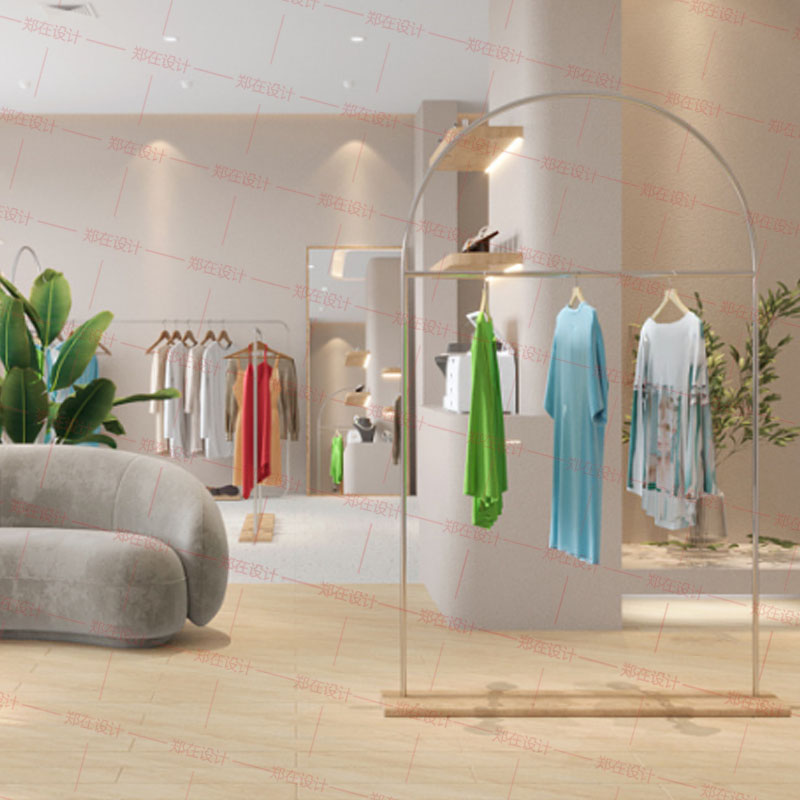 女装实体店铺装修设计效果图cad奶茶店商铺女装面馆小吃火锅店面