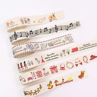 宝通diy发饰材料棉麻料童趣diy蝴蝶结手工制造丝带织带钥匙手机绳