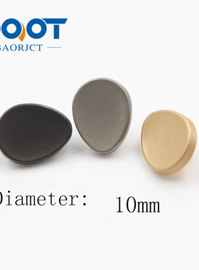 A-18315-9 三色两颗水滴形金属纽扣金色时尚扣子 男女装衣服辅料