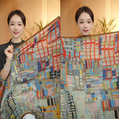 2025秋冬丝绒磨毛时尚 双面异色90百搭大方巾保暖围巾披肩领巾丝巾