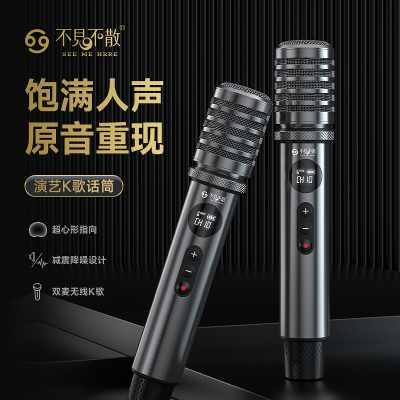不见不散高音质手持无线话筒