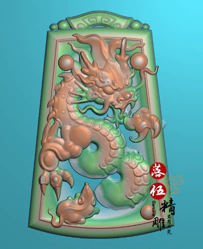 牌头框生肖龙挂件5471精雕图 灰度图 浮雕图 西洋花 欧式5.21版本