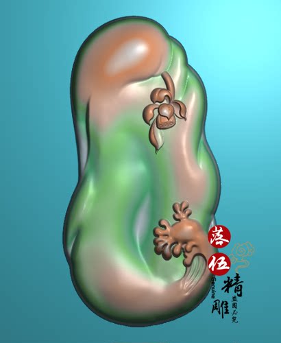 随形荷花牌30550浮雕图 精雕图 灰度图 雕刻图 JDP/bmp 荷花鱼屏