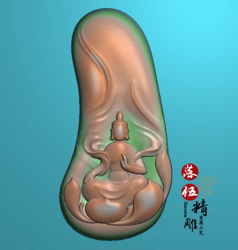 坐莲 悟道 佛 无相佛95334元宝招财狮随形精雕图玉雕浮雕灰度图