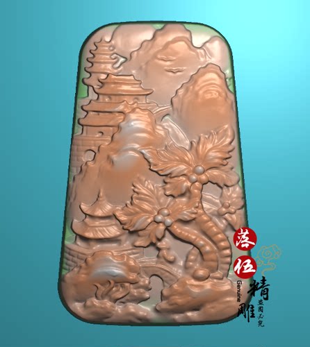 山水人家小桥流水92789浮雕图精雕图灰度图梅花 梅花 三人行 意境