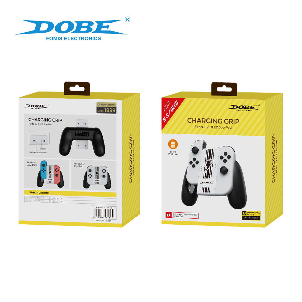 DOBE switch手柄握把 OLED 手柄握把 带充电功能 NS狗头手把