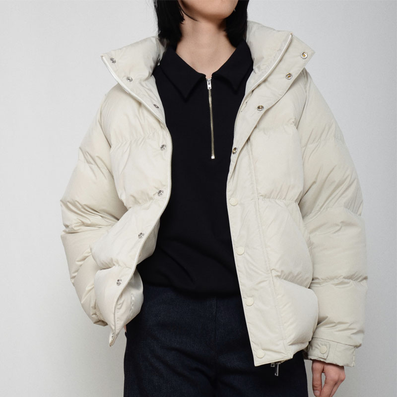 戴帽拉链面包服白鹅绒