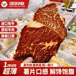 园园草原超薄牛脆片薄脆 和牛原切 内蒙特产牛肉片薄脆原味行军粮