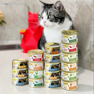 贝多芬宠物/德国GIMBORN俊宝骏宝汤煮湿粮零食猫罐头70g拼箱