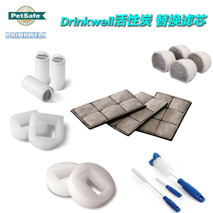 贝多芬宠物/美国drinkwell饮水机器替换滤芯海绵滤网清洁套装配件