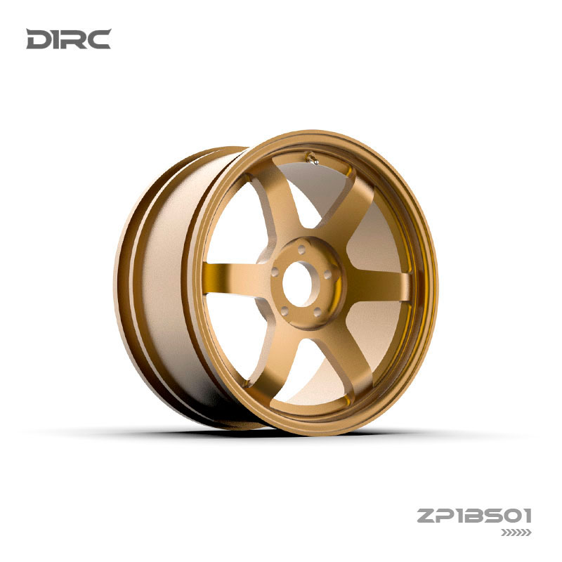 D1RC GTR R34 遥控电动仿真模型车  2.2寸平跑漂移专用金属轮毂 - 实物图