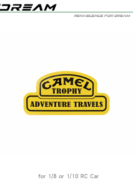 RCDream 1/8 1/10 骆驼标贴纸防水 H8H TRX4路虎卫士 #R061-AT
