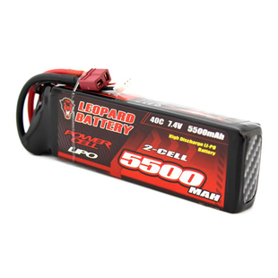 5C充电 5500mAh 7.4V 40C超强 10电车专用 豹牌