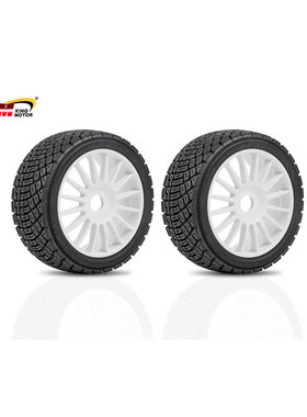 KM 1/7雪铁龙C3 拉力车  轮胎胎皮轮毂套装 E8398  1对