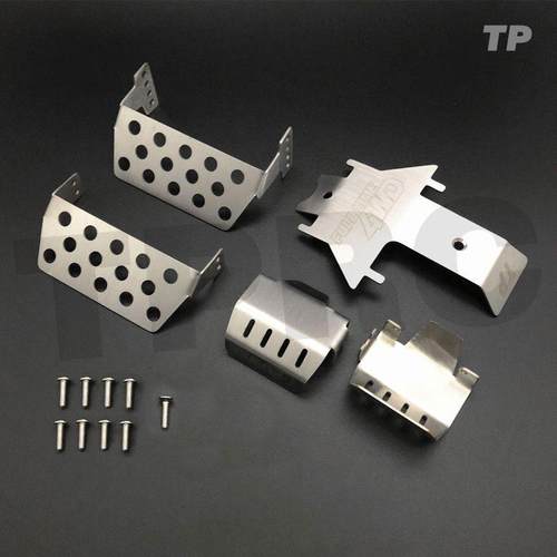 [促销]traxxas trx-4 T4 底盘护甲 护板 护蛋护桥 不锈钢 烈马