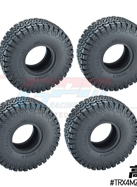 GPM TRX4M攀爬车1寸高粘胎皮全地形轮胎53*20.5MM SCX24 FMS 小奇