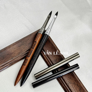 新款美甲工具水晶笔雕花笔日式檀木杆光疗笔刷彩绘画花美甲店专用