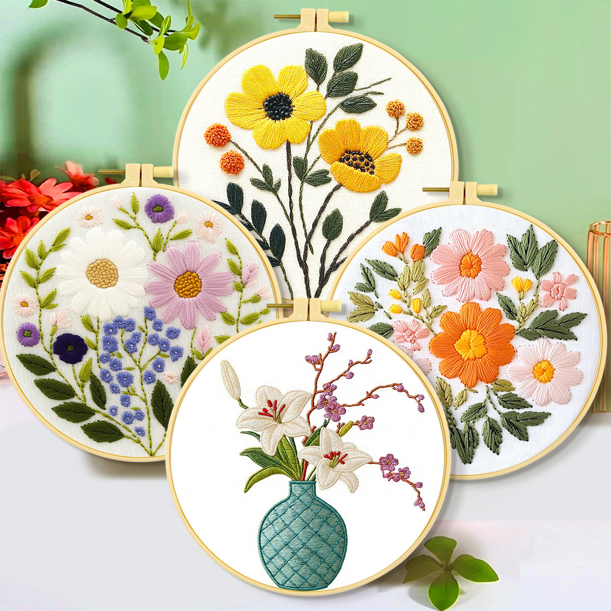 爱阁刺绣十字绣繁花系列合集新款仿真新中式清新客厅装饰手工线绣,居家布艺,十字绣套件,淘宝优惠券,粉丝福利购,淘宝优惠卷