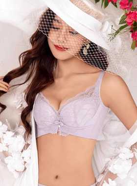 奥维丝丽B杯2302新款大胸显小软钢圈拢薄款CD杯2303女文胸罩内衣