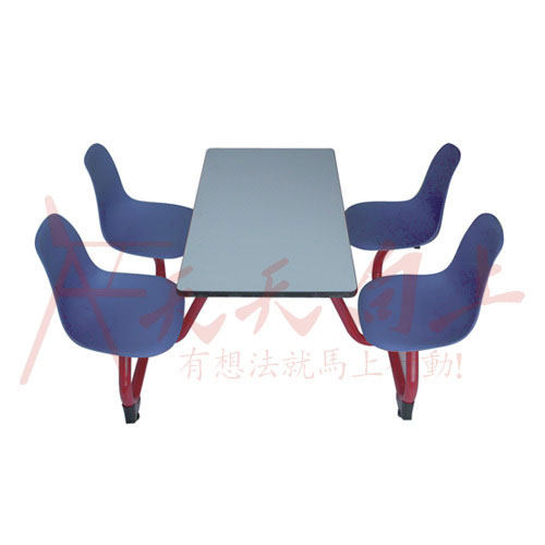 高质量连体餐桌椅时尚简易小吃店快餐店餐桌椅组合公共休闲吃饭桌