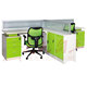 办公桌两人位职员电脑桌带屏风会议桌带抽屉特价 促销 办公专用板式