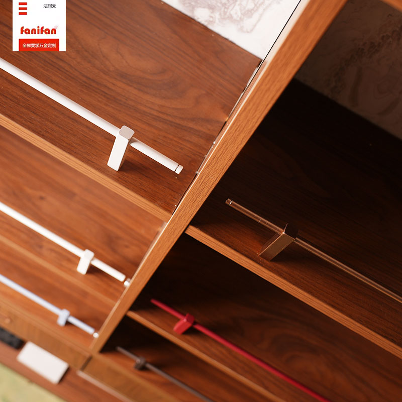 铝合金圆管方形立柱栏杆木柜书柜金属支撑护拦档杆围栏装饰杆定制