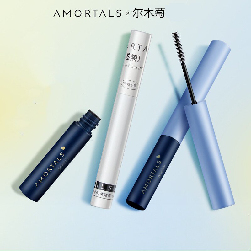 尔木萄睫毛膏羽感睫毛膏定型纤长浓密卷翘纤细立体小刷头轻盈浓密