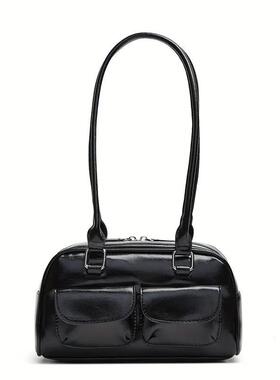 包包女 保龄球包 pu皮革波士顿包