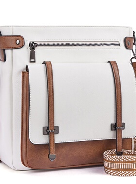 女式大容量斜挎包，大学生书包邮差包，多口袋旅行包