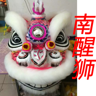 鹤山醒狮订造 南醒狮鹤装舞狮头 比赛用狮定制  马来西亚鹤庄狮