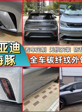 比亚迪海豚 ATTO1前后雾饰条个性改装专用刀锋装饰框罩亮条配件贴