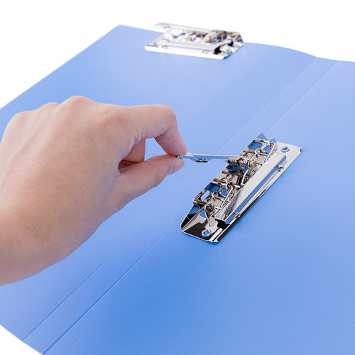 得力5302ES双强力夹文件夹整箱12