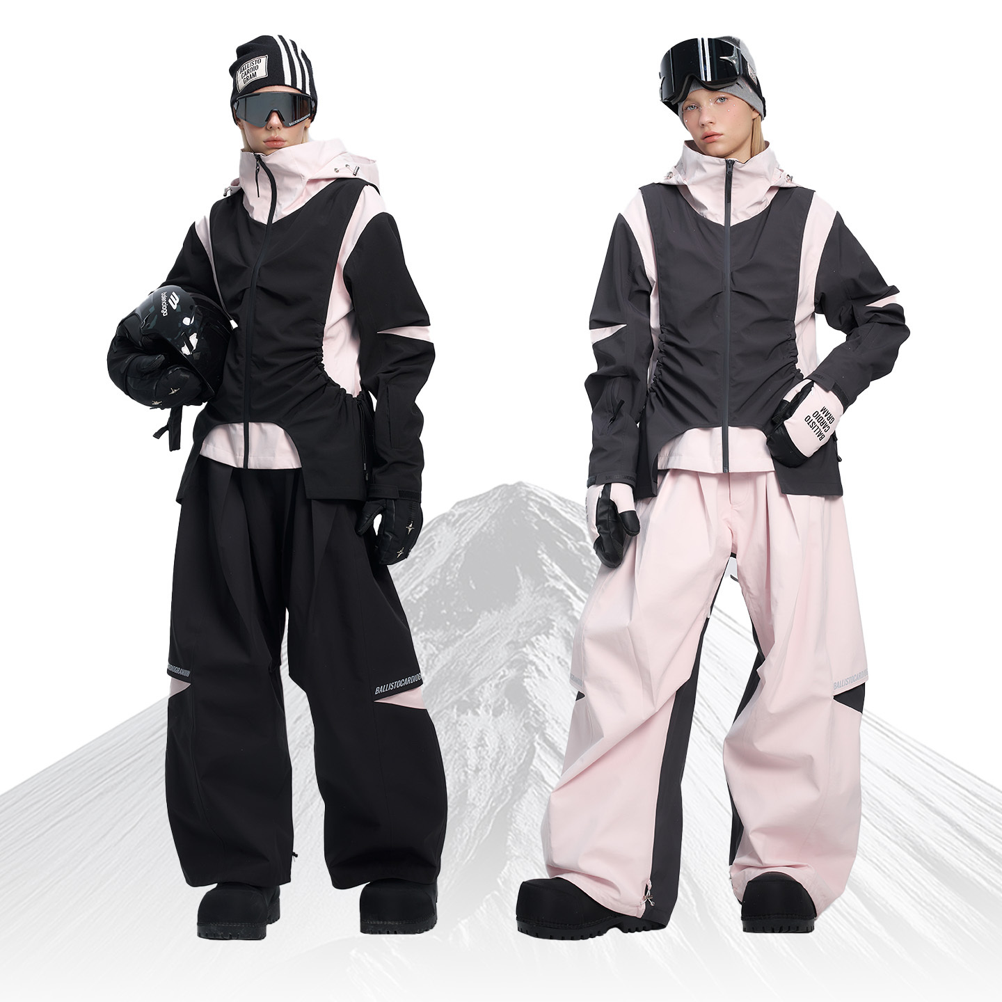 BCG新款机能芭蕾滑雪服套装女显瘦单板专业防风防水