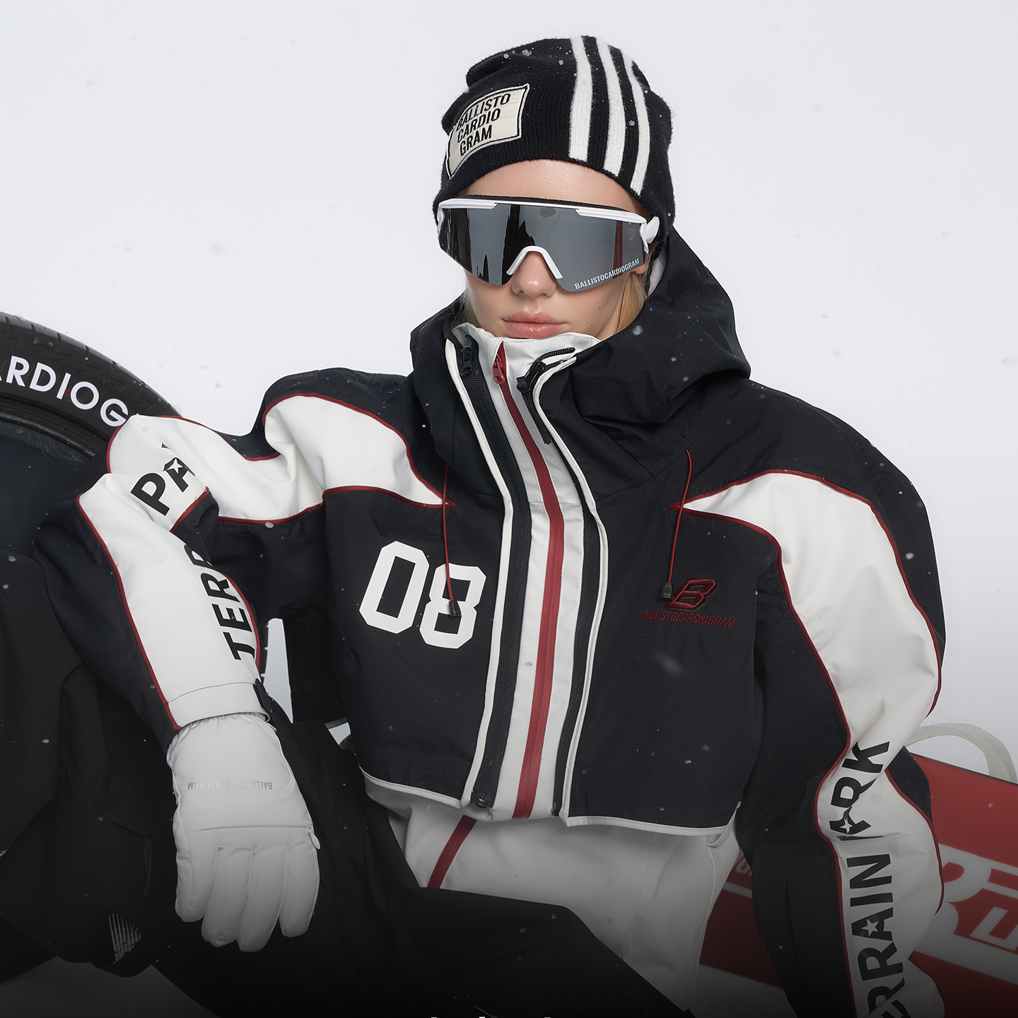 BCG新款速度赛场系列滑雪帽针织冷帽设计款保暖