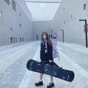 猫咪饺子皮 单板饺子皮 可单肩可双肩可手提 滑雪板套单板滑雪包