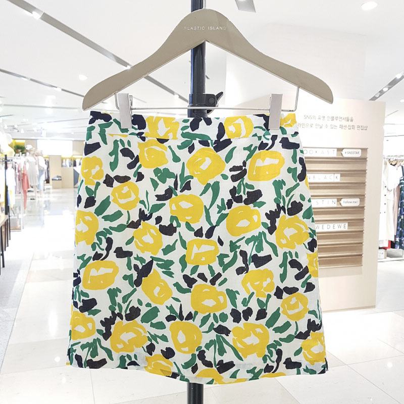 韩国代购 PLASTIC ISLAND 2019夏 时尚花朵半身裙 PK2WS587 E928在类目 女装/女士精品, 半身裙中 - 来自Buy2taobao.com提供专业的淘宝代购服务
