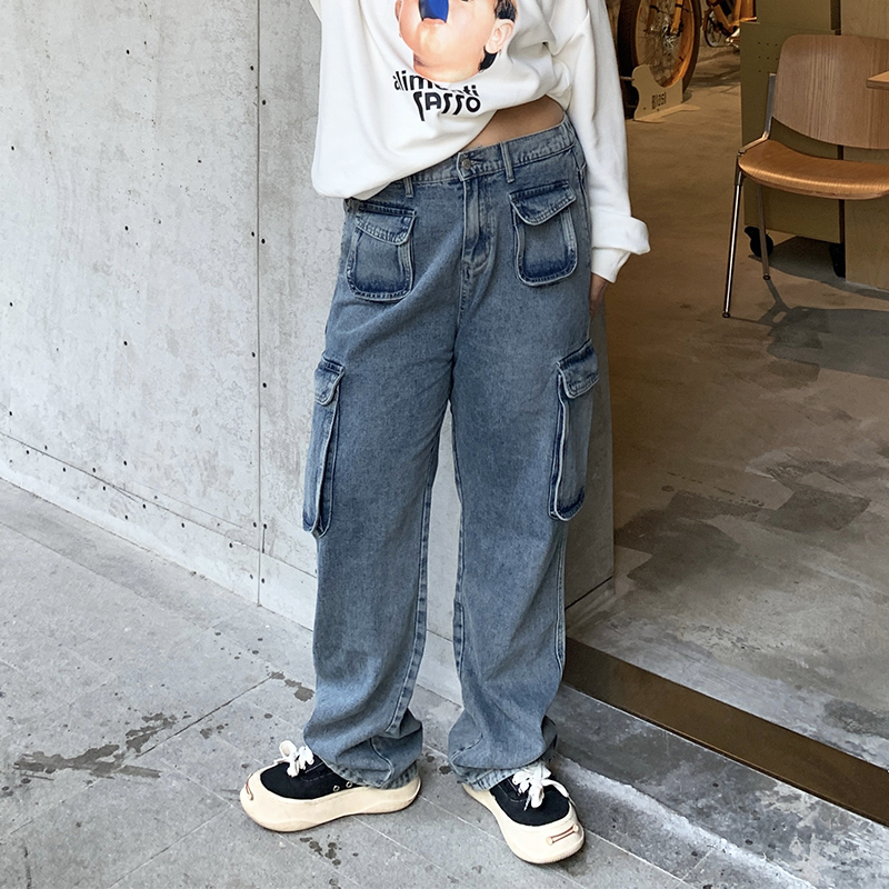 长裤牛仔2023年秋季宽松显瘦
