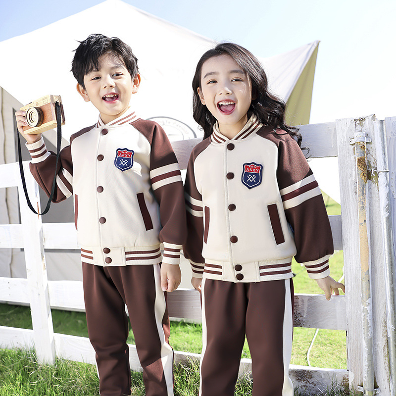 小学生校服幼儿园棒球服三件套