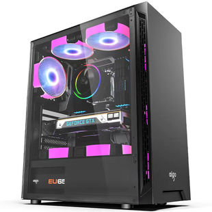 爱国者A15侧透亚克力办公游戏商务机箱ATX240水冷台式宽体机箱