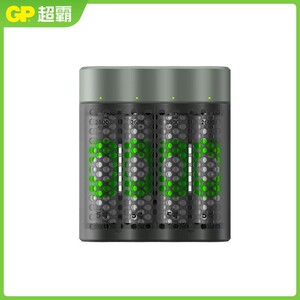 GP超霸急速充电套装5号7号高容绿再镍氢充电电池快速充电2600毫安