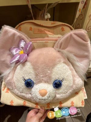 现货上海迪士尼国内代购玲娜贝儿卡通可爱公仔头双肩背包书包