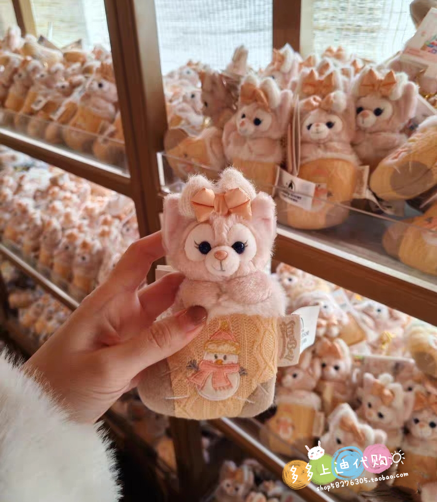 现货上海迪士尼国内代购圣诞袜系列玲娜贝儿星黛露挂件钥匙扣圈